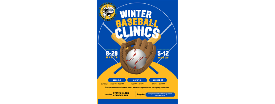 SILL Baseball Winter Clinics