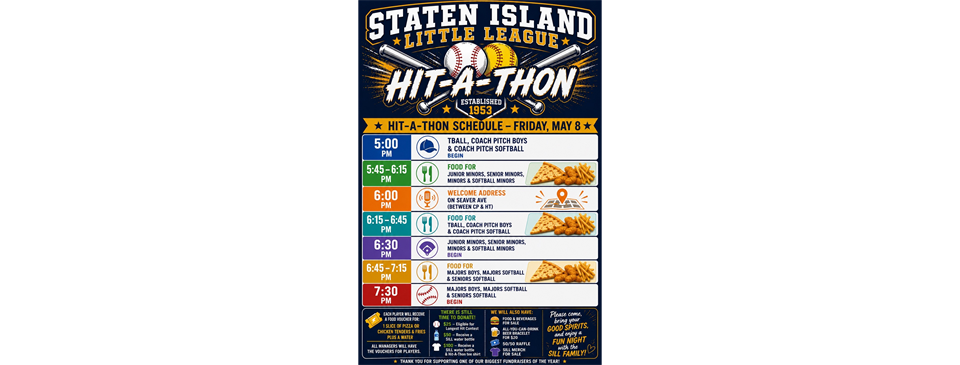 SILL Hit-A-Thon 2026 Schedule