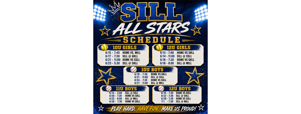SILL All Star Schedule